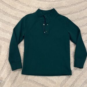 Janie and Jack Dark Green Button Down Pullover